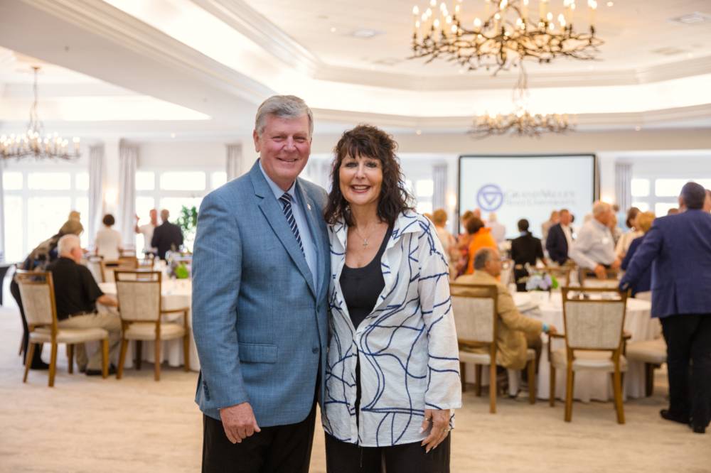 President Haas with President-elect Philomena Mantella standing together at Naples 2019